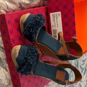 Denim wedge